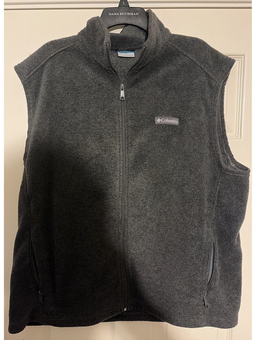 Columbia Steens Mountain Fleece Vest Men's XL Charcoal Gray Sleeveless Full Zip